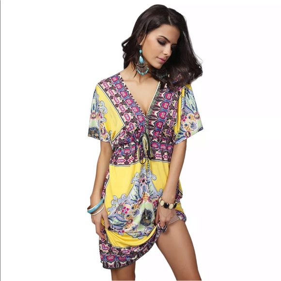 ☀️ Beach Kaftan Swimdress or Coverup ☀️ - Picture 2 of 2